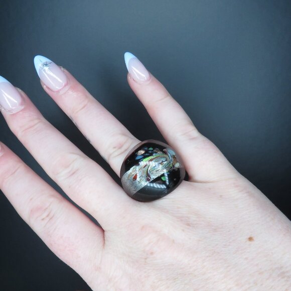 Multicolor Glass Ring - Picture 1 of 7